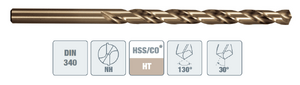 Сверло по металлу 234NVA ø5.1х132/87 мм, DIN340 HSS-Co OSAWA