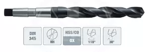 Сверло по металлу 245N ø30х296/175 мм, HSS-Co HT OSAWA